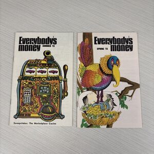 Vintage‎ Everybody's Money Credit Union Member Magazine 1973 Lot Of 2